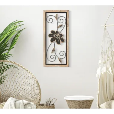 PANEL ŻELAZNY I DREWNIANY KOMAN -A- 26X2,5X60 cm